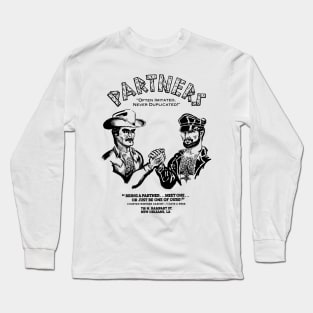 Partners Vintage Leather Gay Western LGBT NOLA Long Sleeve T-Shirt